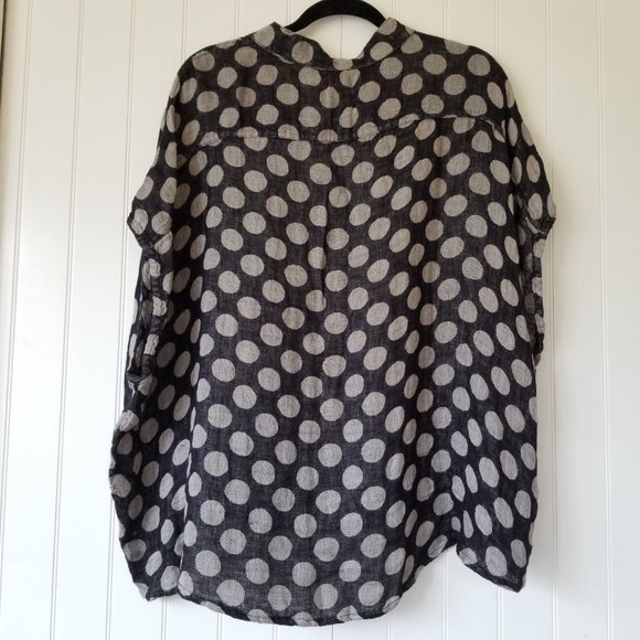 FLAX 'Spartan Eclipse Dot' Top~L~New - Picture 3 of 9